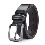 Vintage Men's Cowhide Leather Belts With Stainless Steel Buckle
