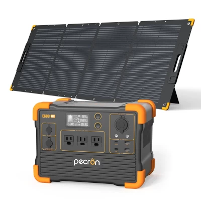 Pecron E600LFP 1200W Portable Solar Station + 200w Solar Panel